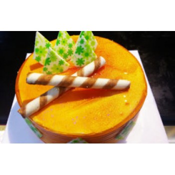 Golden Caramel Fresh Cream Cake 500gms